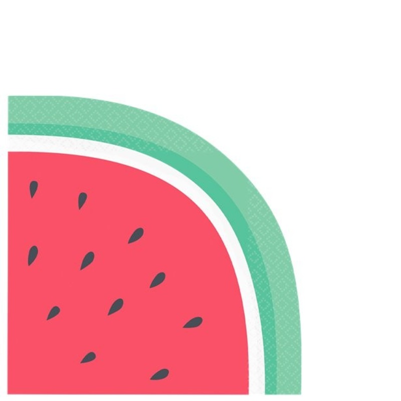 16 watermelon paper napkins 33cm