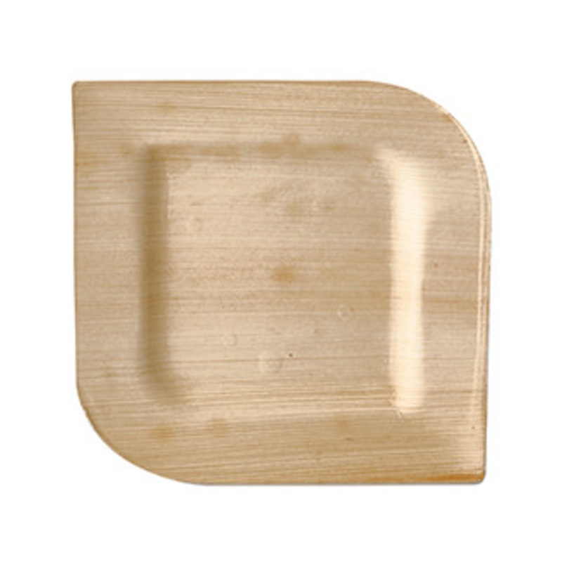 25 palm leaf plates Verdi square 15 x 15cm