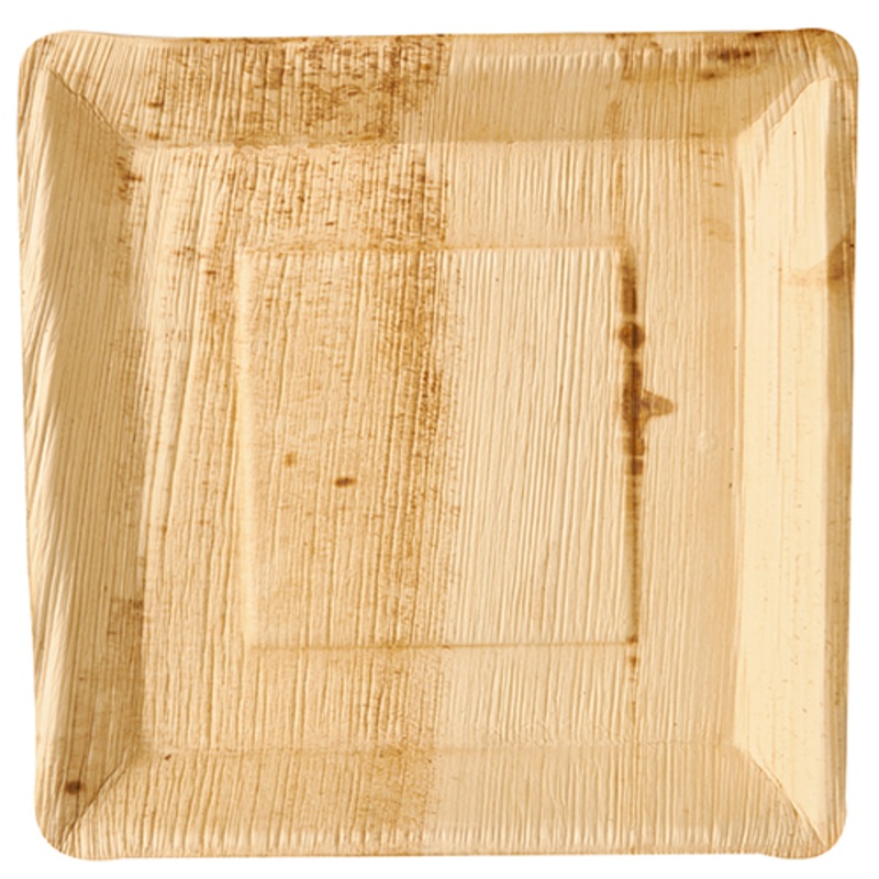 25 palm leaf plates Verdi square 25 x 25cm