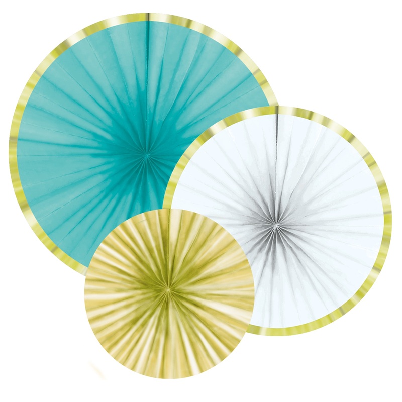 3 pineapple garden paper rosettes