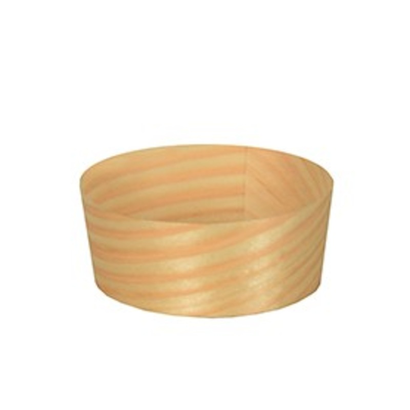 50 wooden finger food dip bowls 5cm