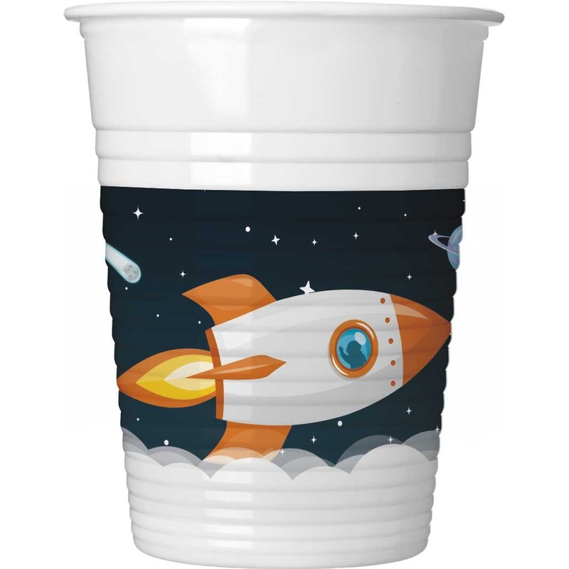 8 space cups moon travel 200ml