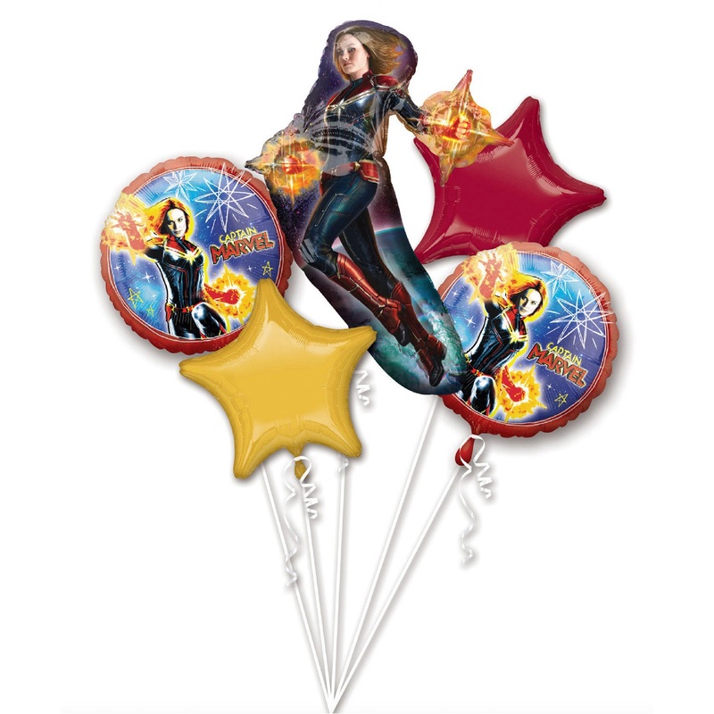 Captain Marvel balloon bouquet