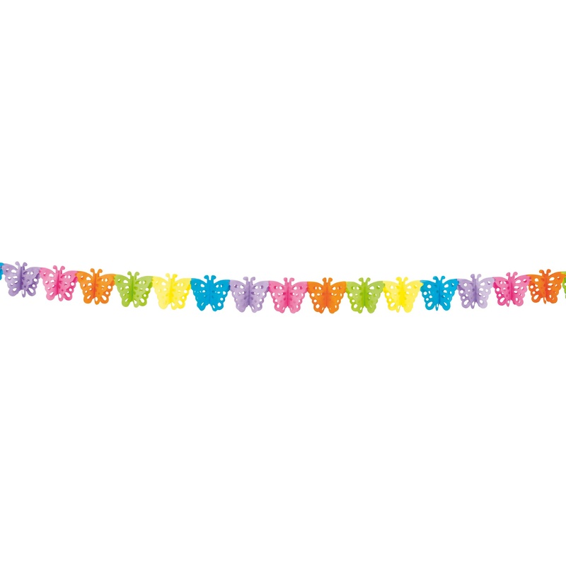 Colorful butterfly garland 4m