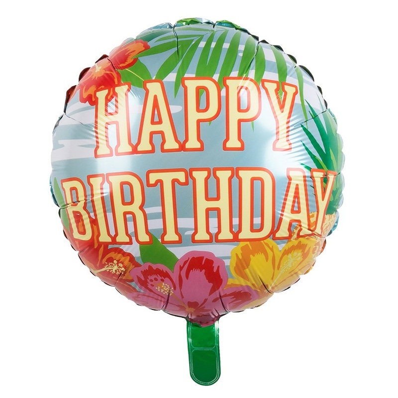 Colorful Hawaii foil balloon 45cm