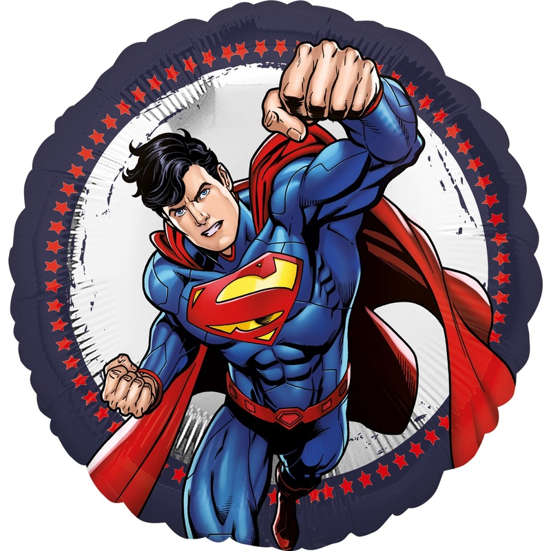 Foil balloon Superman in action round
