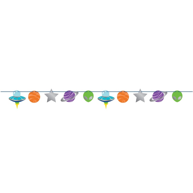 Galactic Birthday garland 2.2m