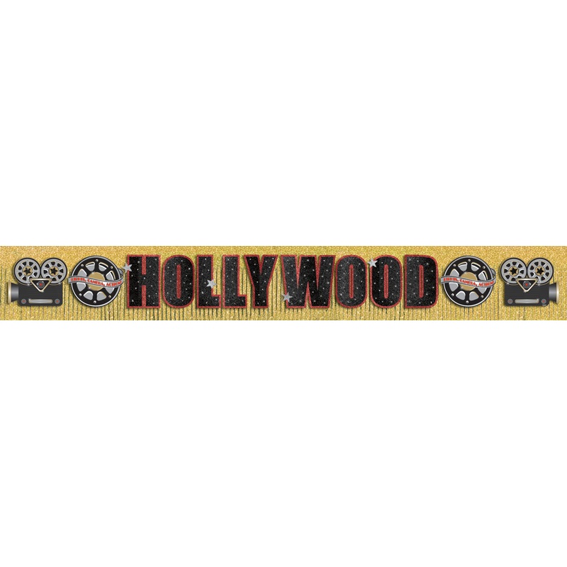 Gold Sparkling Hollywood Banner Exclusive film premiere 300cm