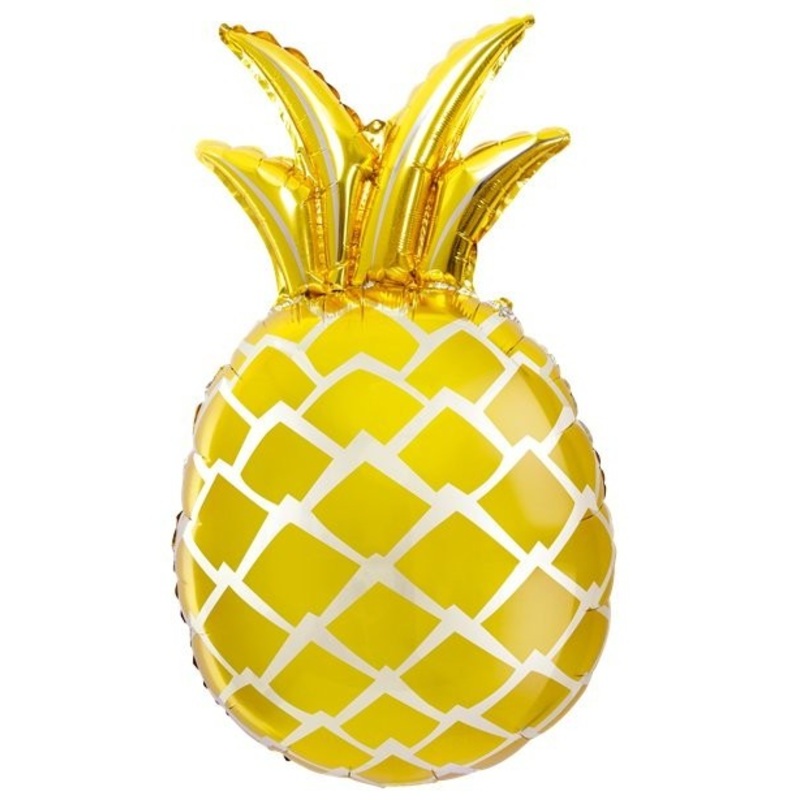 Golden pineapple foil balloon 66cm