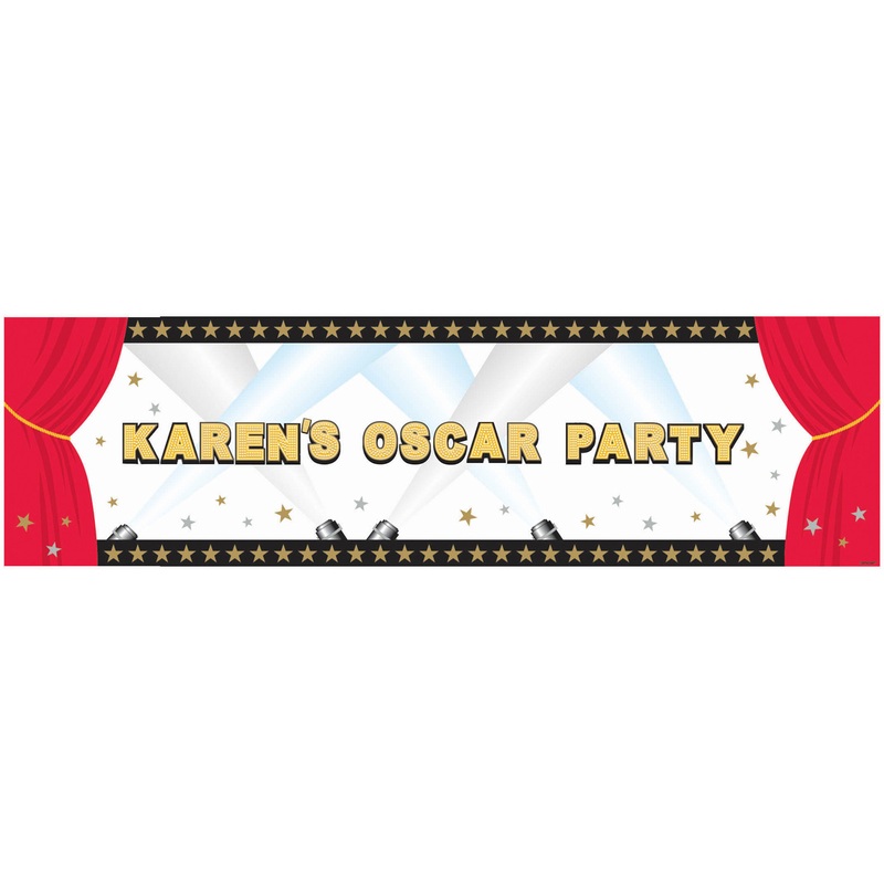 Hollywood canvas banner customizable 1.65mx 50.8cm