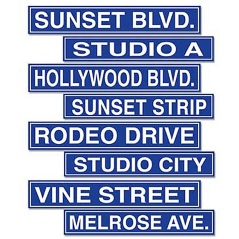 Hollywood signpost 4-part