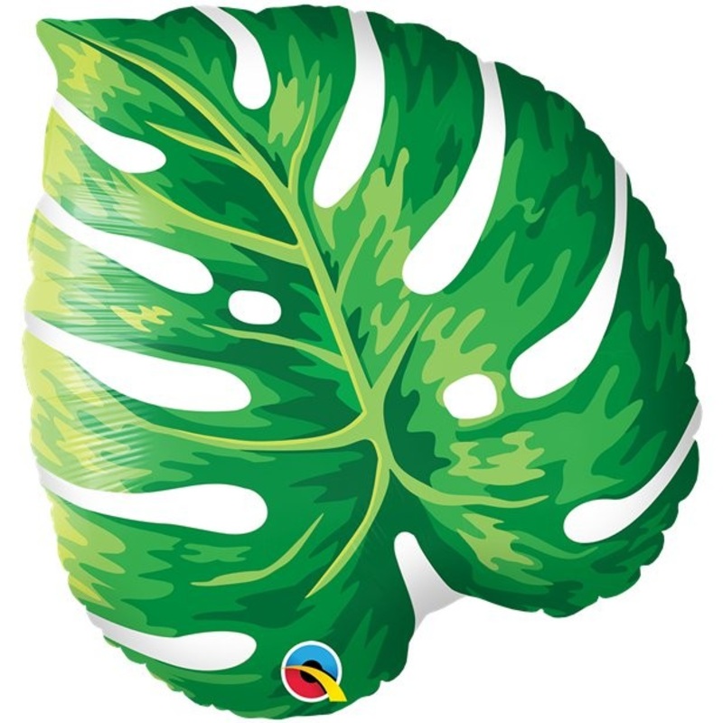 Palm leaf tropical foil balloon 53cm