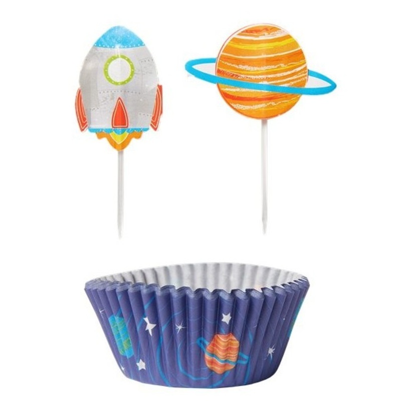 Space Party Cupcake Set 48 pieces