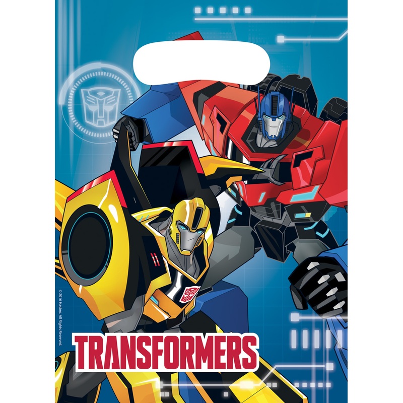 Transformer Action gift bag 19x17cm