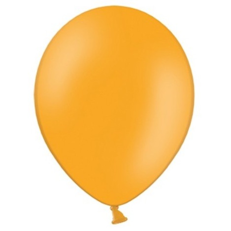 10 party star balloons orange 27cm