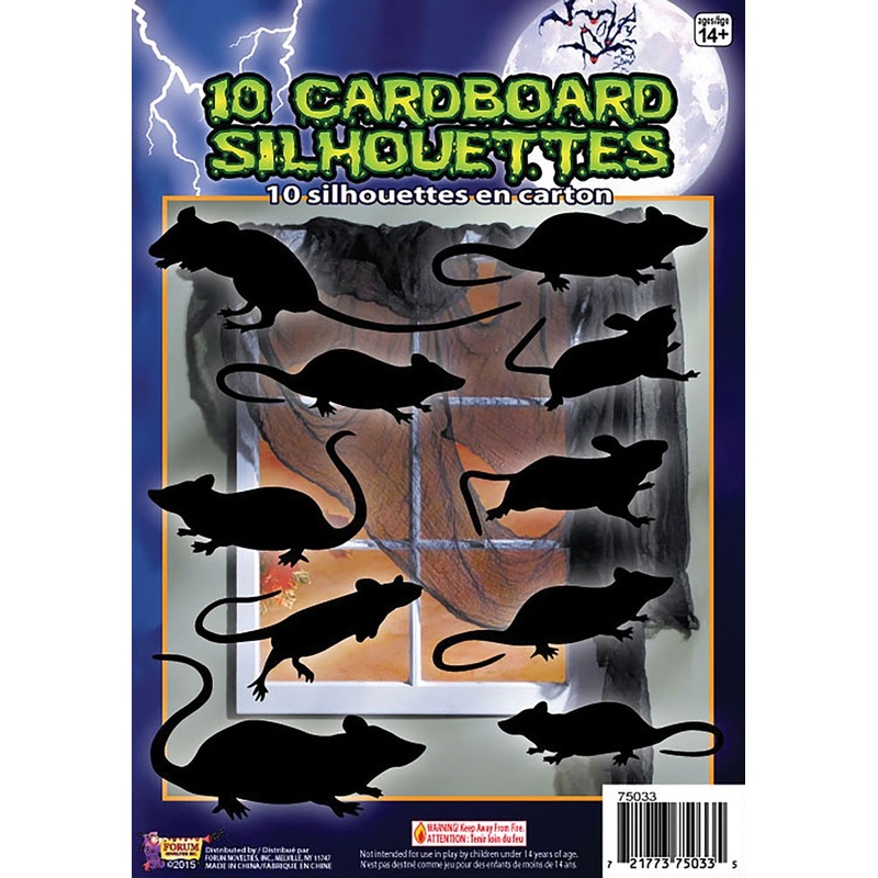 10 rats Halloween decoration
