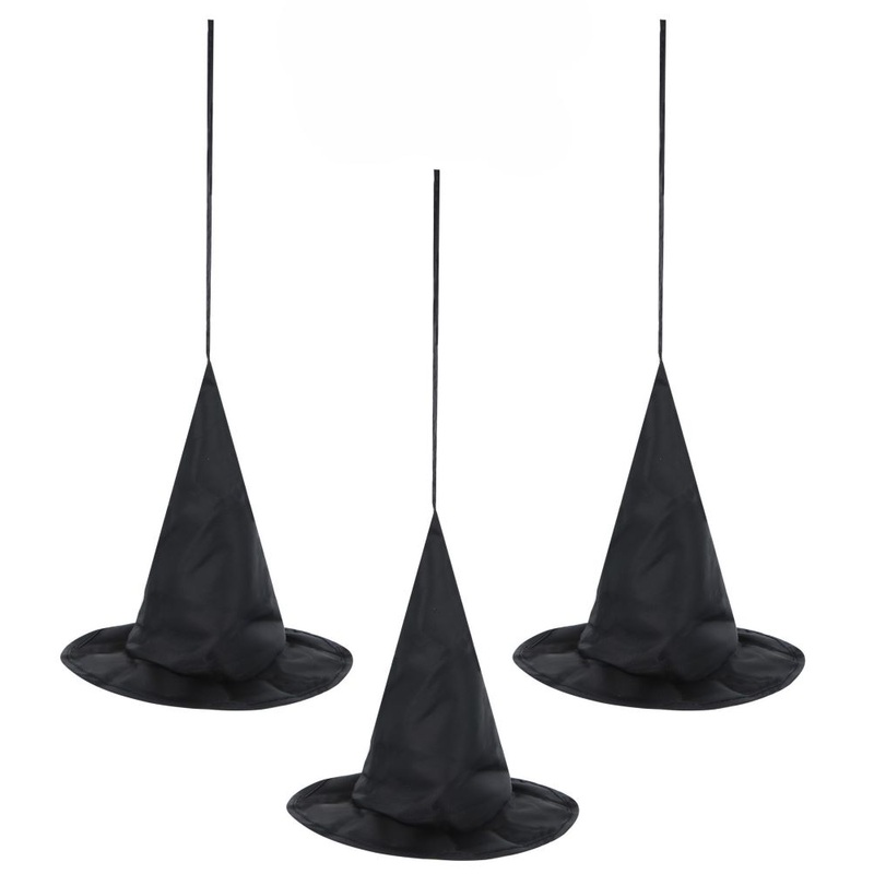 3 Magician Party Witch Hat Hanger 38cm