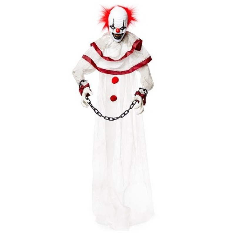Animated horror clown in chains 1.8m