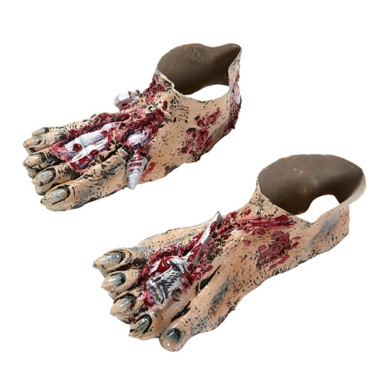 Bony zombie feet