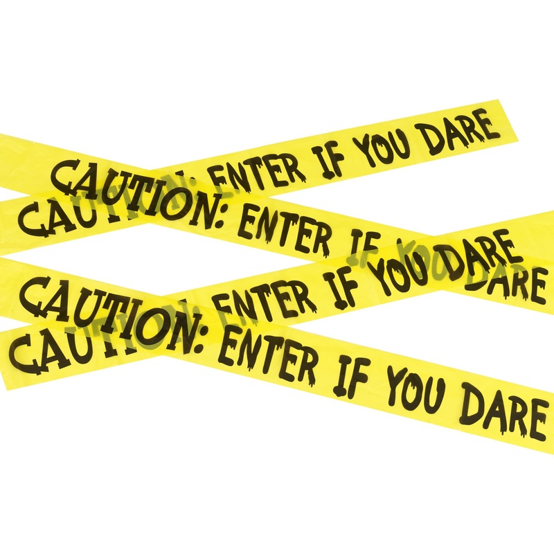 Caution Enter If You Dare Barrier Tape 6m