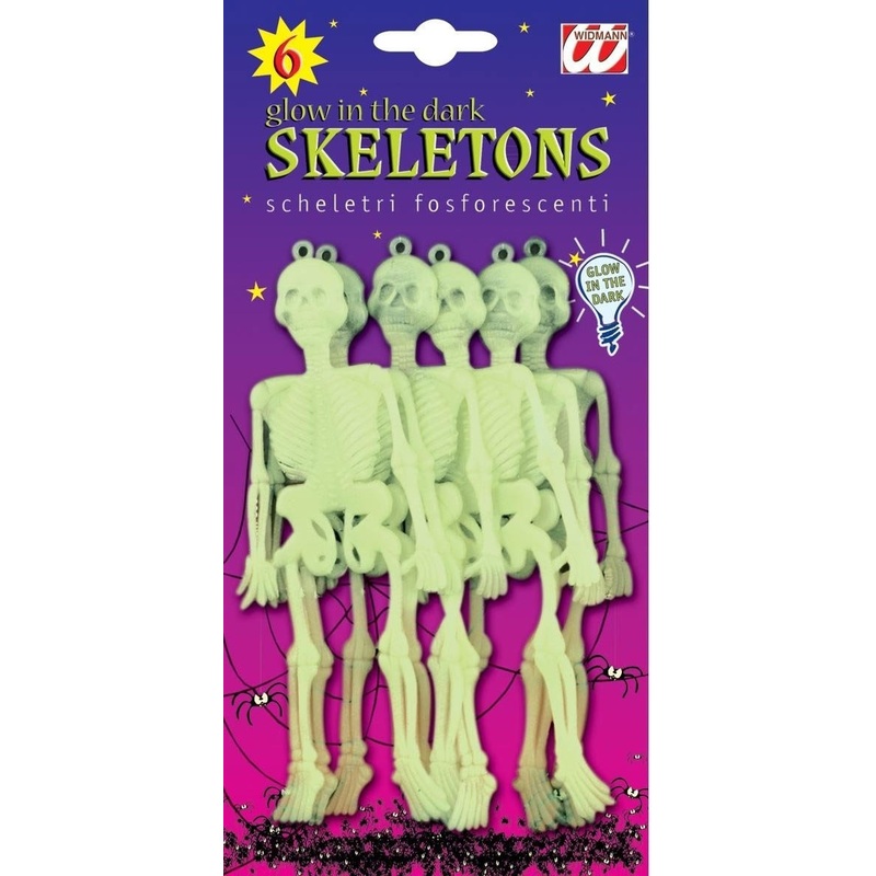 Dangerously glowing skeleton family, 6 parts