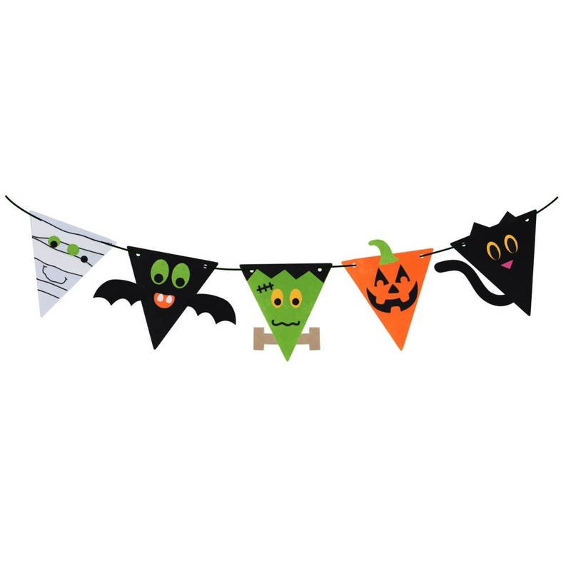 DIY set for a Halloween pennant chain made of felt 3m