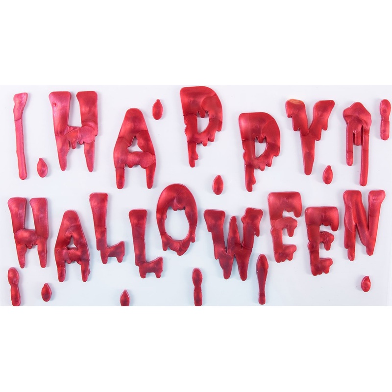 Happy Halloween gel window decoration