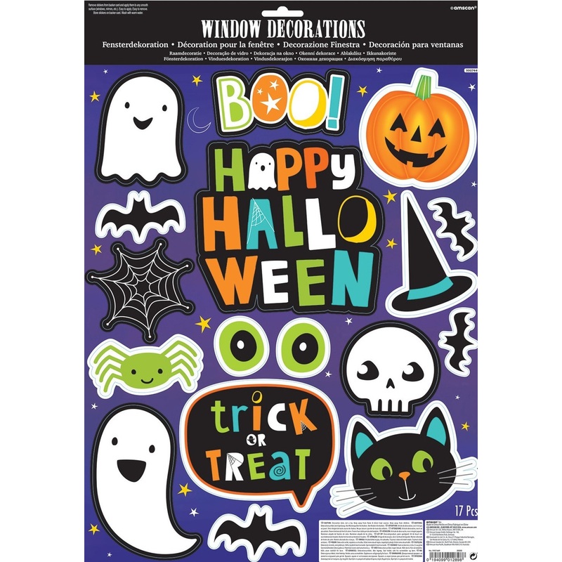 Happy Halloween window stickers