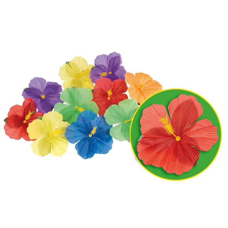 Hawaiian Hibiscus Flowers 24 pieces