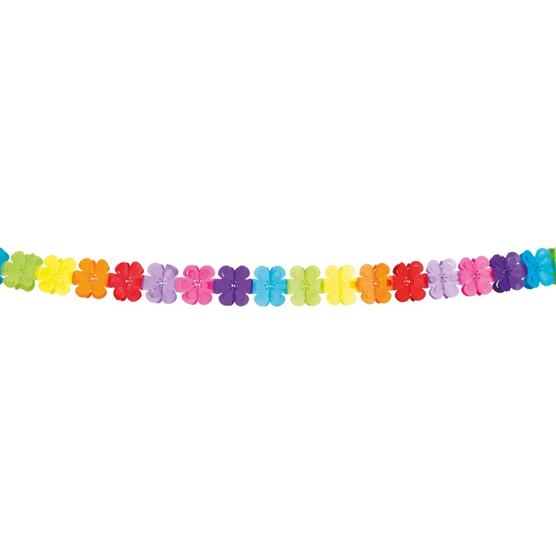 Hippie flower power garland 4m