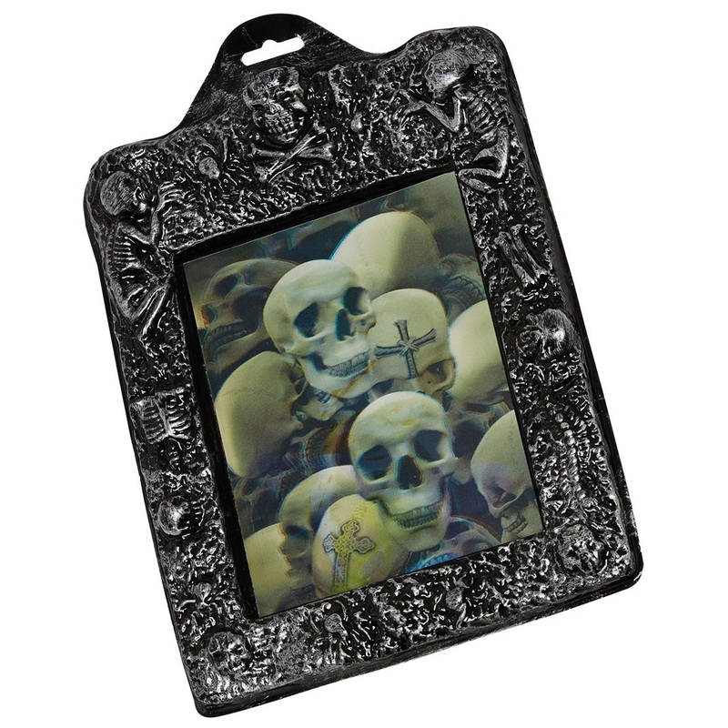 Holographic skull picture 21x26cm