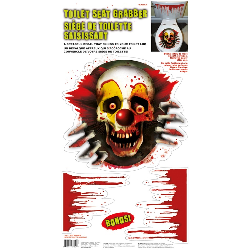 Horror circus toilet sticker 61 x 30cm