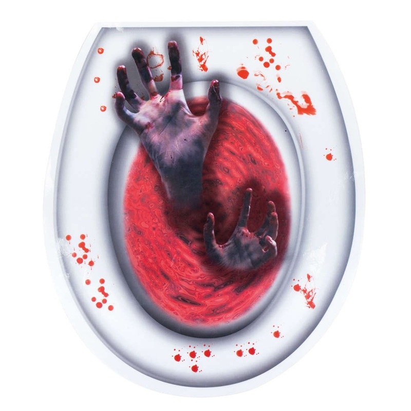 Horror of the sewer toilet sticker