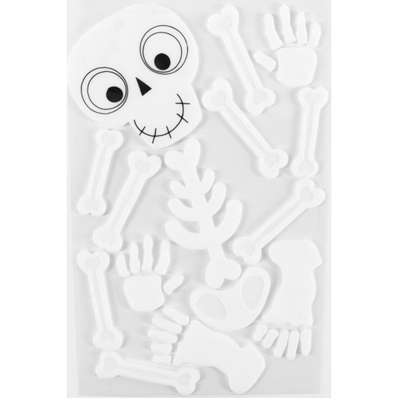 Mr Skeleton Halloween window decoration