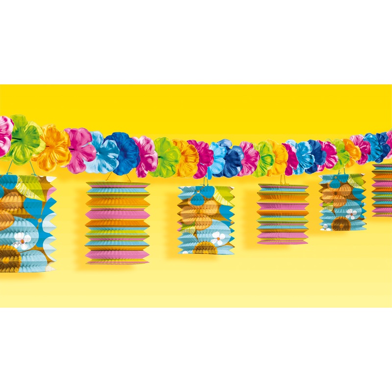 Tropical lantern garland 3.65m
