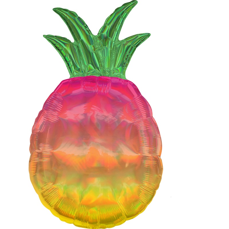 Tropical pineapple foil balloon 43 x 78cm