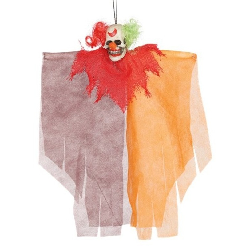 Zombie horror clown hanging decoration 30cm
