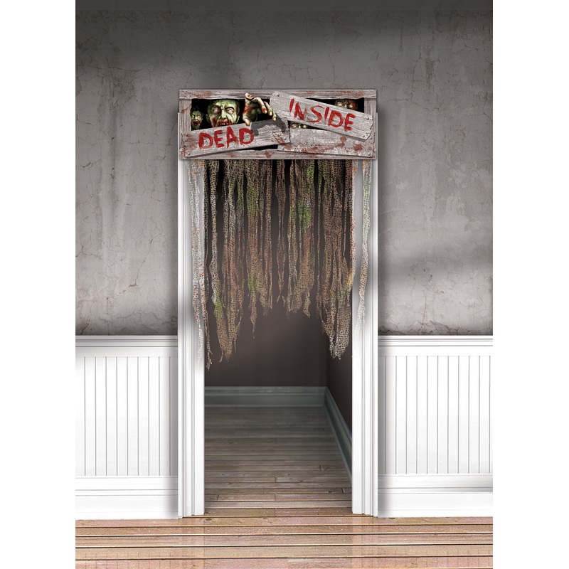 Zombie Town door curtain 96.5cm x 1.37m
