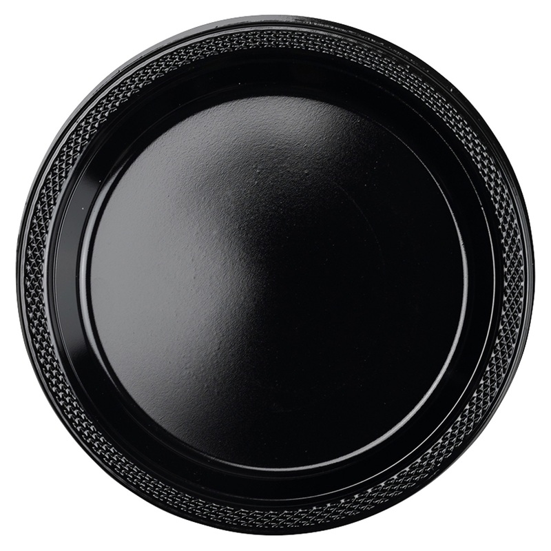 10 paper plates Partytime black 17.7cm