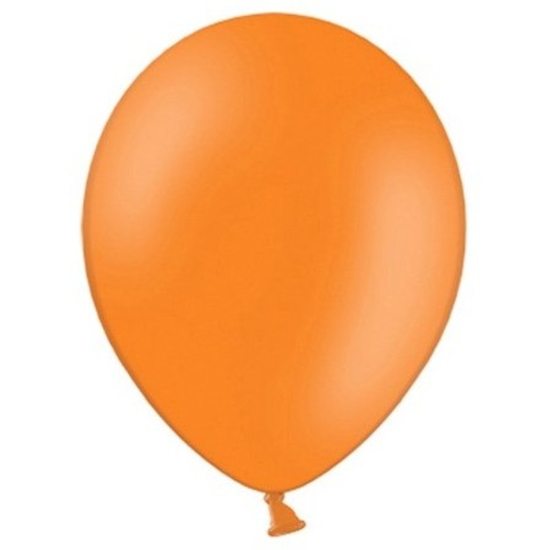 100 Celebration balloons orange 25cm