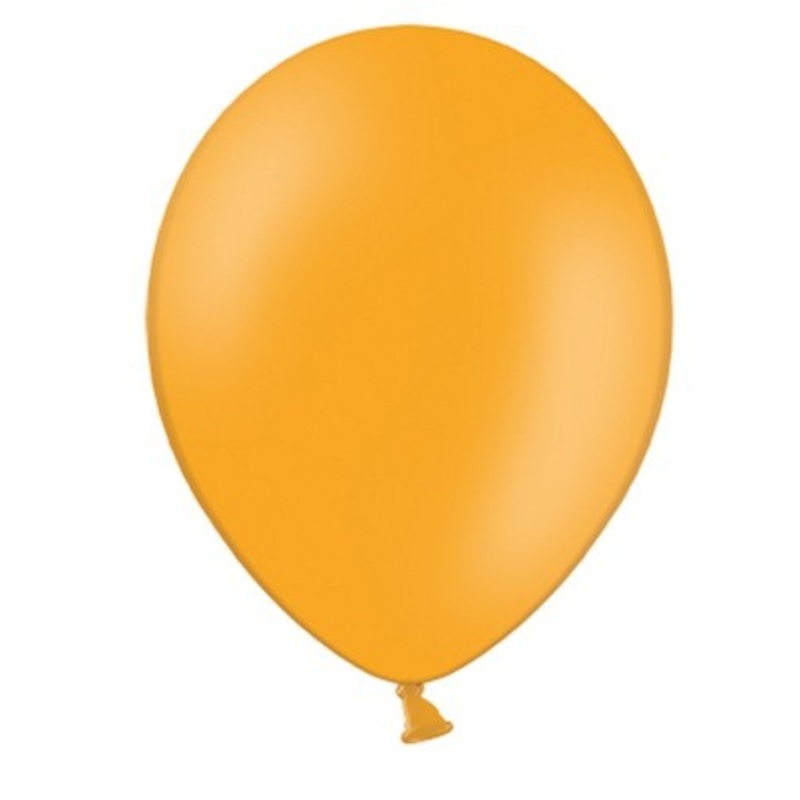 20 party star balloons orange 27cm