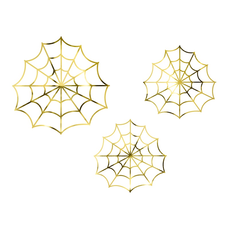 3 Be Scary Cobweb Decorations