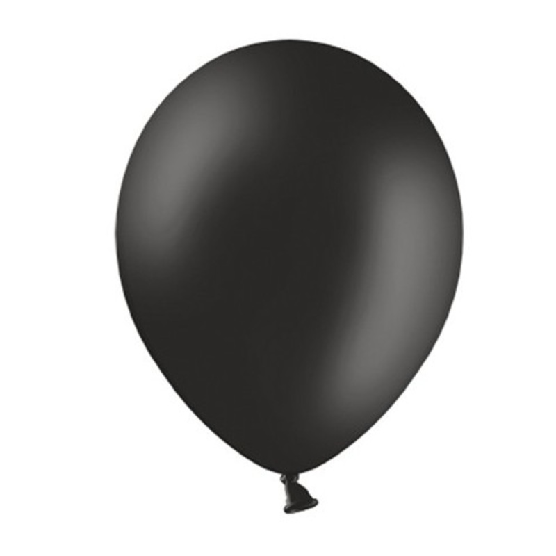 50 party star balloons black 23cm