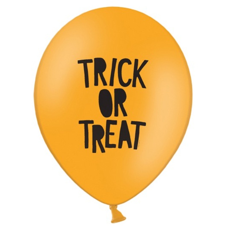 6 witch house balloons Trick or Treat 30cm
