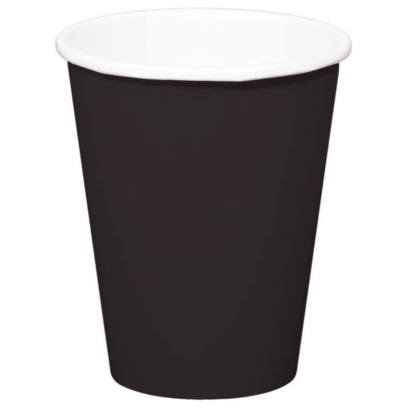 8 cups Cleo black 350ml
