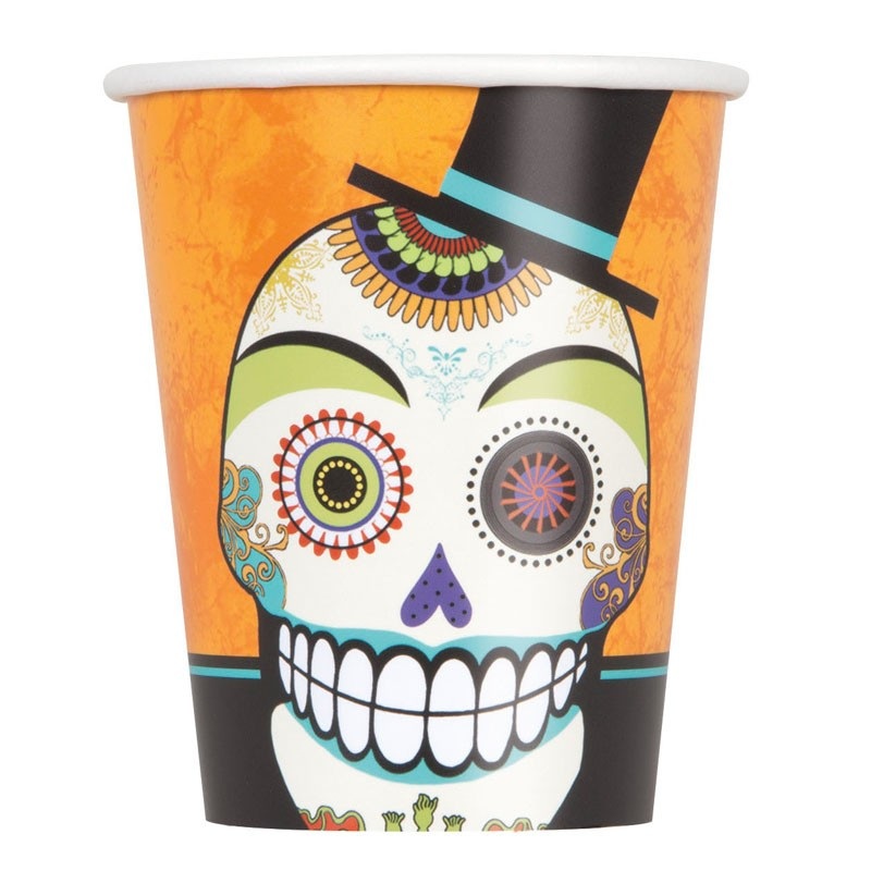 8 Day of the Dead paper cup 266ml