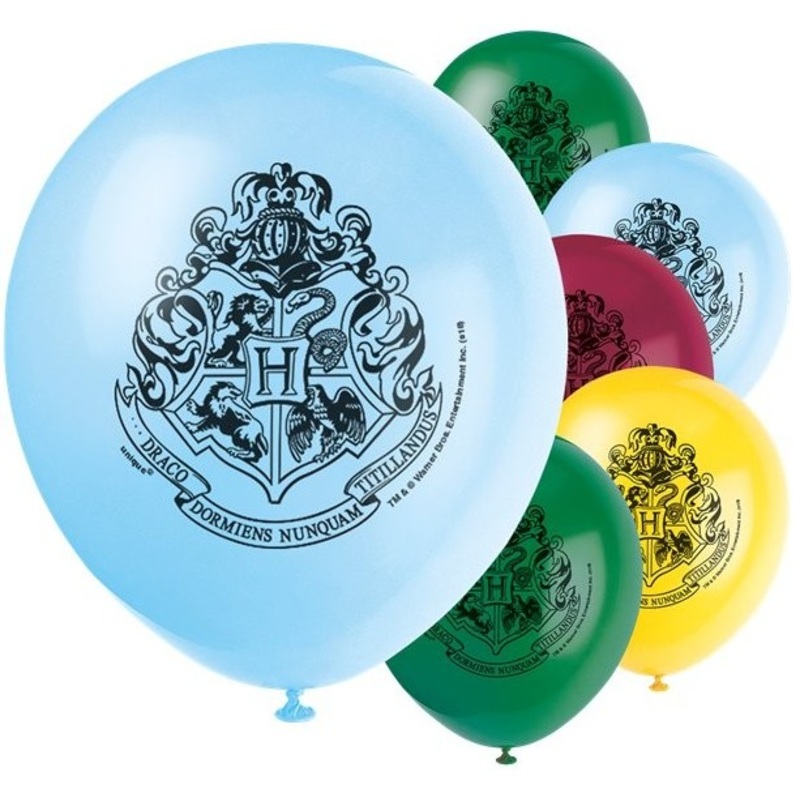 8 Harry Potter latex balloons colored 30cm