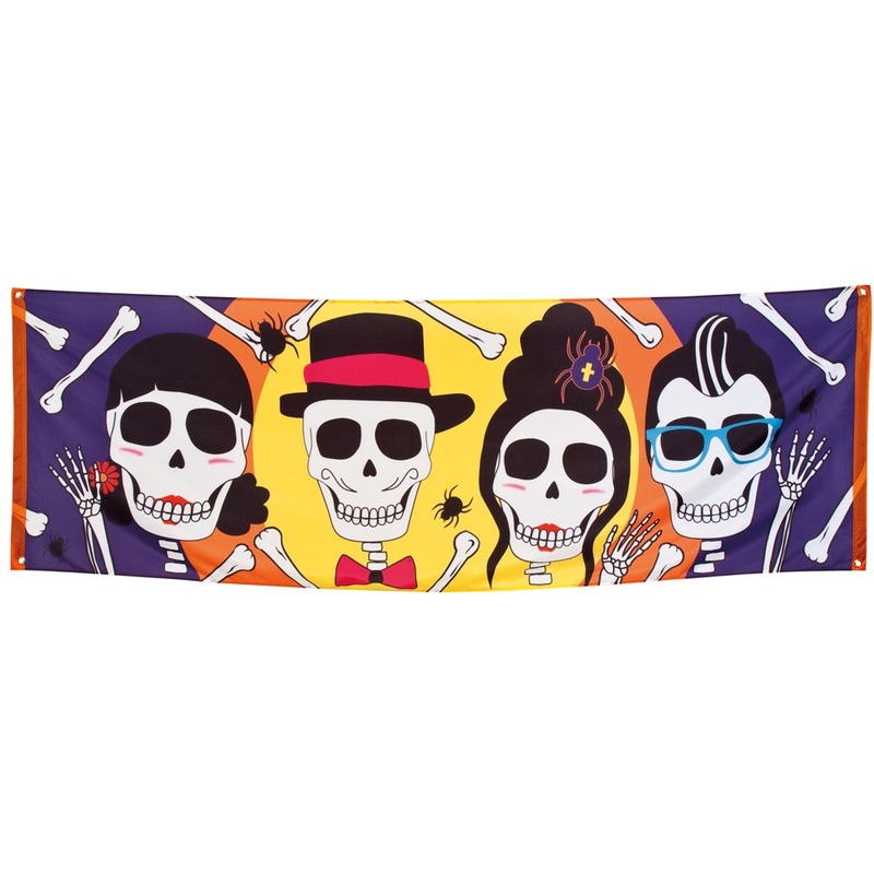 Banner skulls friends 74 x 220cm