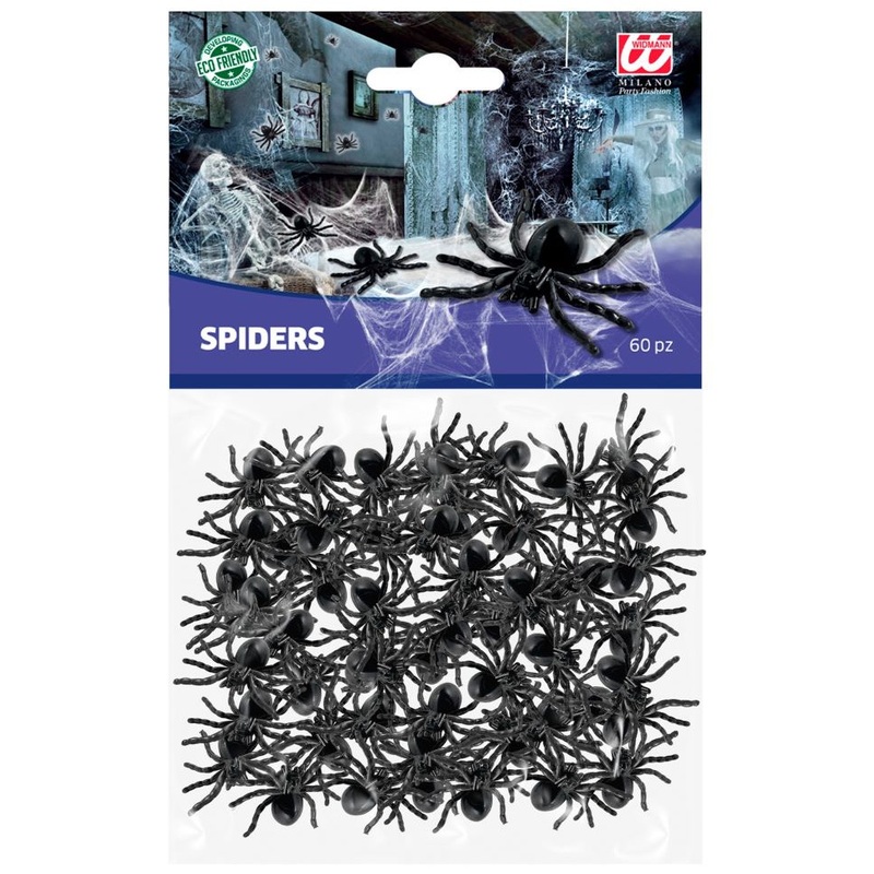 Creepy Spiders Table Deco 60 pieces