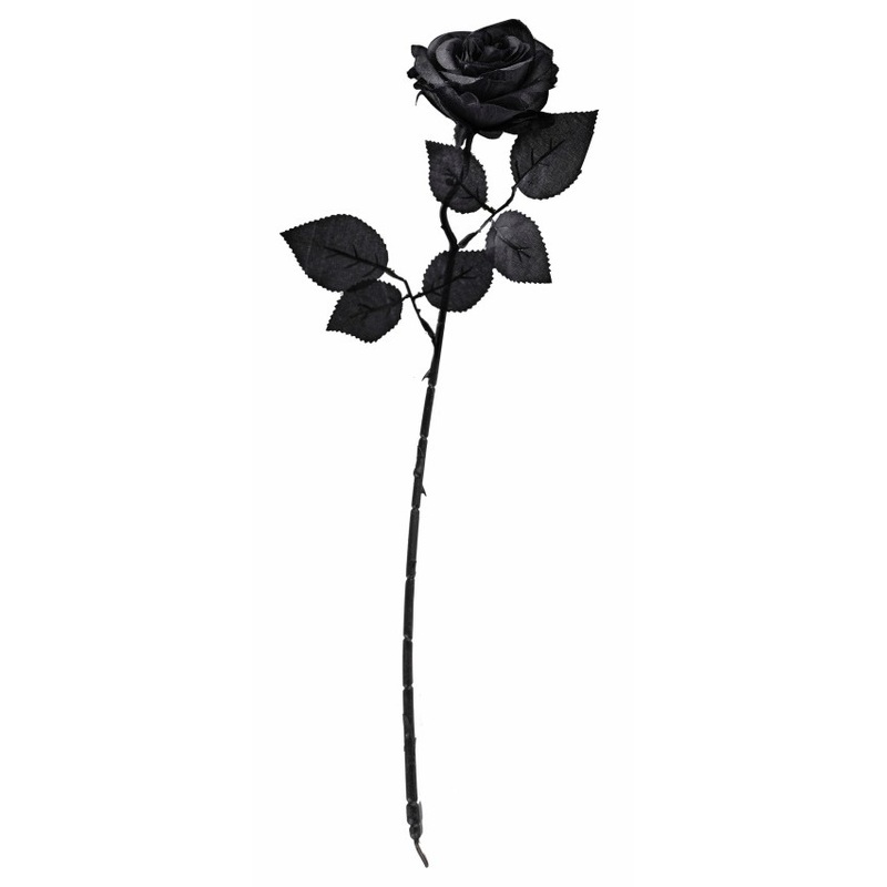 Floral Stem- Single Black Rose